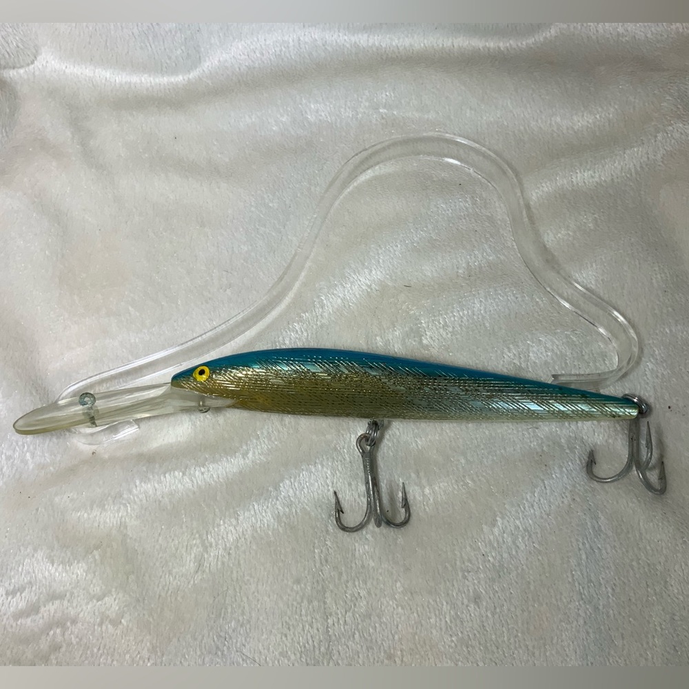 Vintage REBEL Floater 2403 Fishing Lure.  Blue 7”